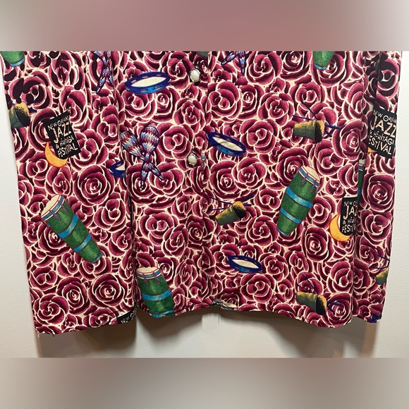 Vintage BayouWear NOLA Jazz & Heritage Festival HowAhYa 1990s Midi Skirt Size M - Picture 8 of 16